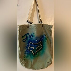 Authentic Pigment Fox  Canvas Tote Bag